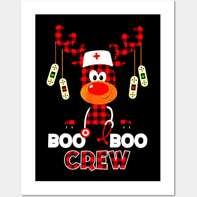 Boo Boo Crew Reindeer Nurse Wall Art by bosssirapob63